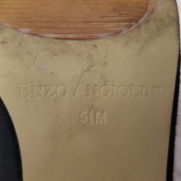 Enzo Angionlini dark blue suede heels, 5.5 - Picture 10 of 11